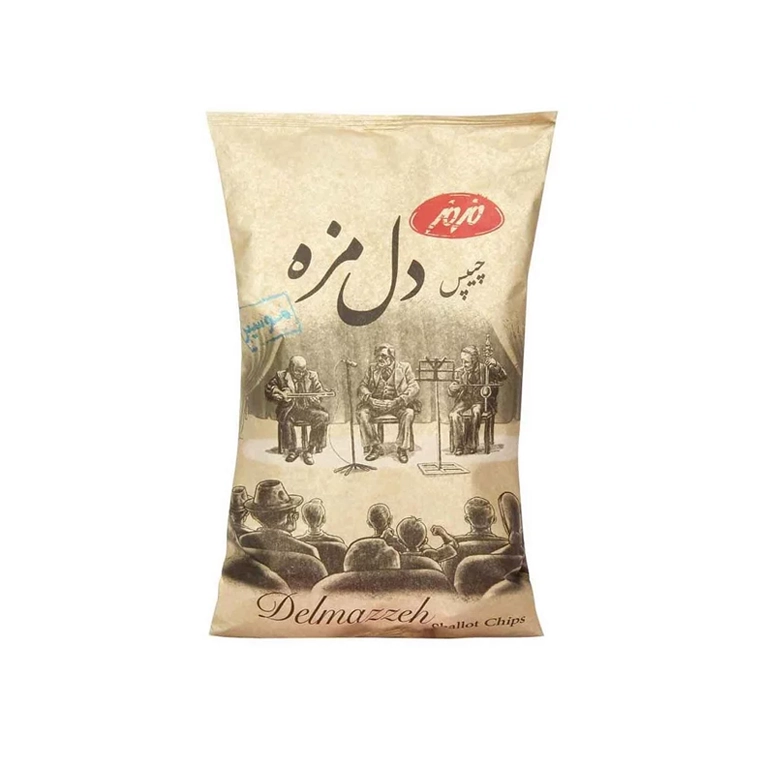 مزه چیپس ساده نمکی 120 گ--22عددی