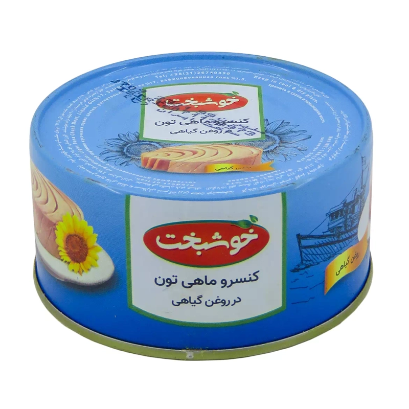 کنسرو تن ماهی در روغن گیاهی خوشبخت180گرمی --24عددی